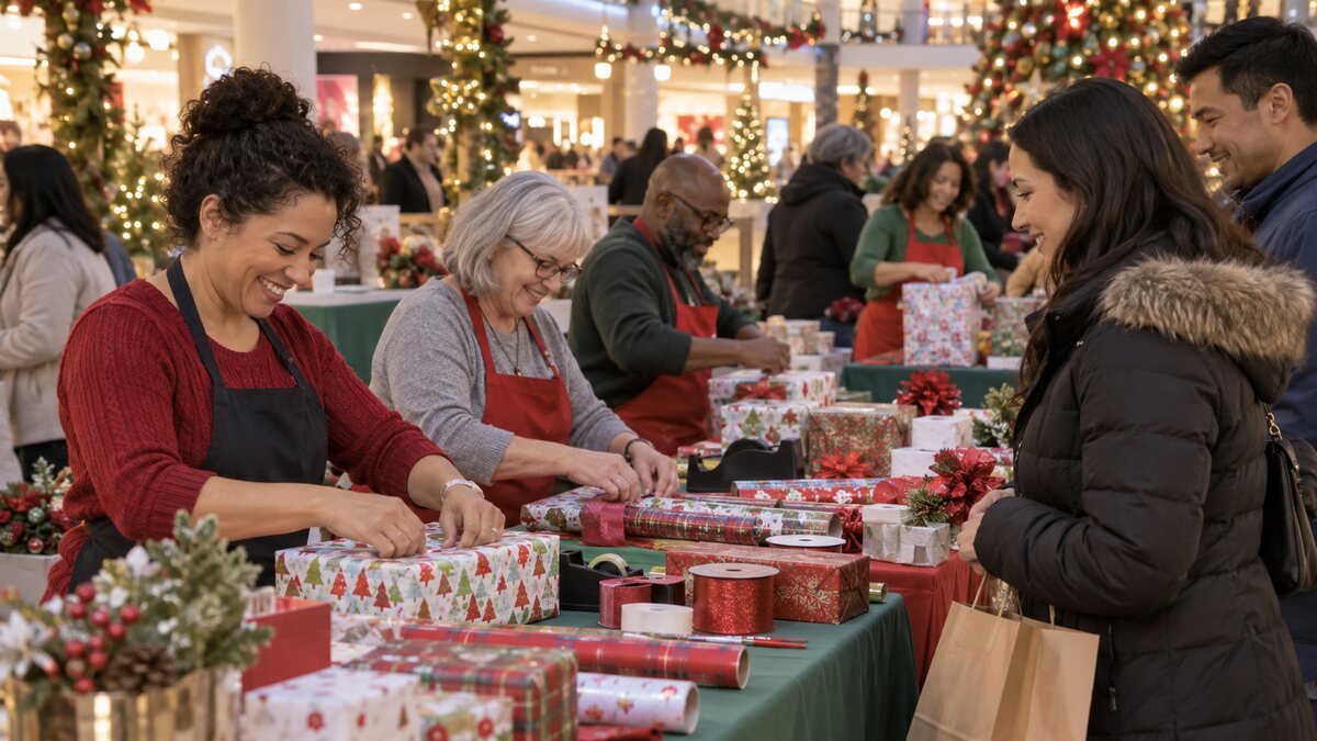 Annual Holiday Gift Wrapping Fundraiser